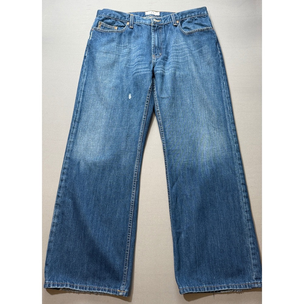 AX Armani Exchange Men's Boot Cut Blue Denim Jeans Size 38x32‎